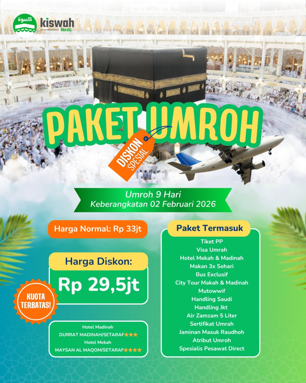 Umroh Reguler Program 9 Hari